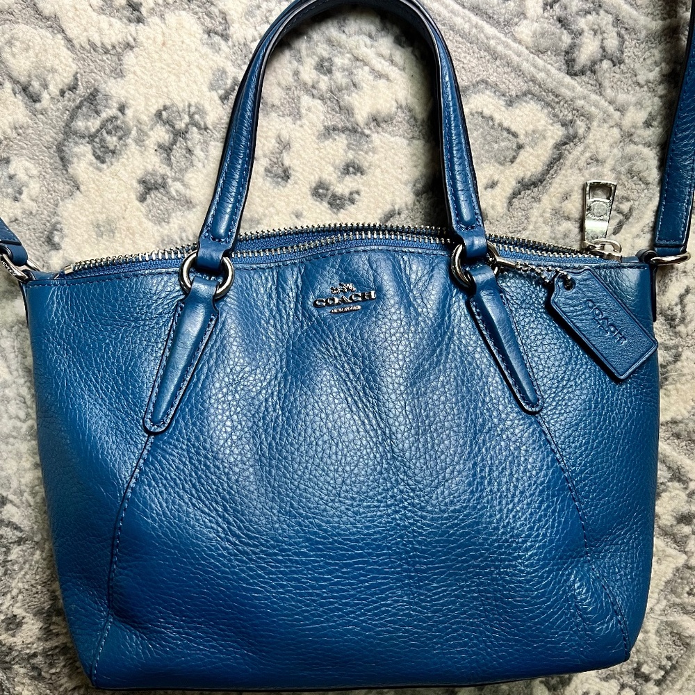 Coach Mini Kelsey Pebbled Leather Crossbody